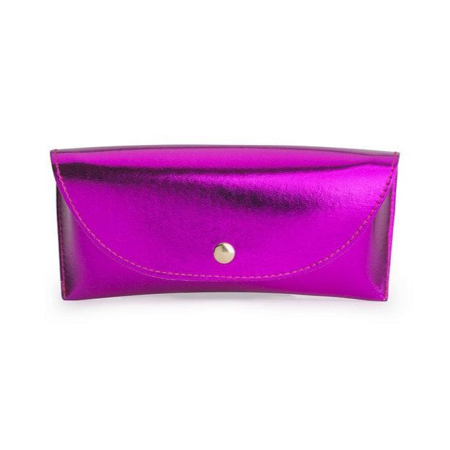 Metallic pink DLAM sunglasses case