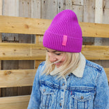 Royal Pink Rae Beanie Hat