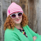 Candy & Cream Stripe Rae Beanie Hat